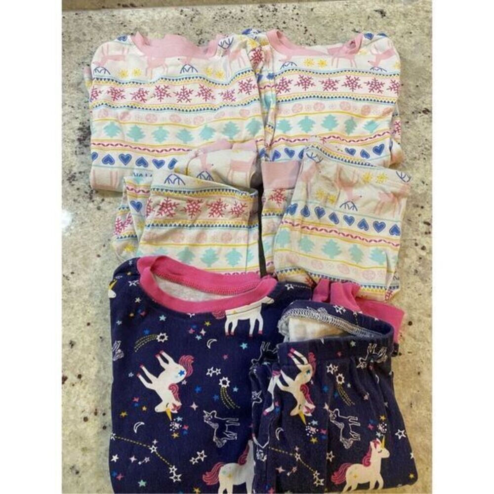 Girls long sleeve Joe boxer pajama bundle size‎ 5 T